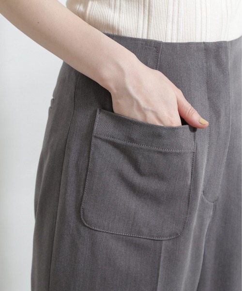 N.(N. Natural Beauty Basic)(エヌエヌナチュラルビューティーベーシック)の「【S Size Line】◆フロントポケットセミフレアパンツ(スラックス・レディース・グレー/レッド・SMALL/MEDIUM)」の18枚目の写真