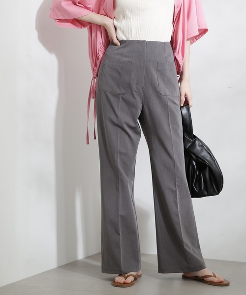 N.(N. Natural Beauty Basic)(エヌエヌナチュラルビューティーベーシック)の「【S Size Line】◆フロントポケットセミフレアパンツ(スラックス・レディース・グレー/レッド・SMALL/MEDIUM)」の22枚目の写真