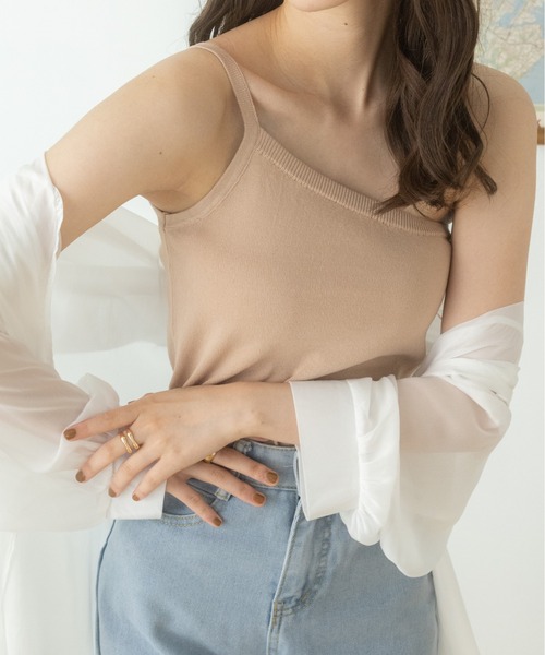 Ada.(エイダ)の「★今なら490円!★ ワンショルアシメデザインキャミソール(キャミソール・レディース・ベージュ/グレー/ブラック・FREE)」の17枚目の写真