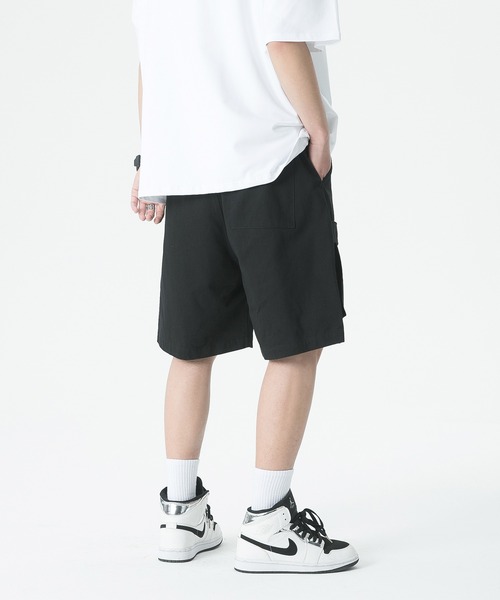 GENXDER（ノンジェンダー）の「【genxder】ユニセックスショートカーゴパンツ (SS)（カーゴパンツ・メンズ・ブラック/カーキ/グレー・MEDIUM/LARGE/X-LARGE/XX-LARGE/XXX-LARGE/XXXX-LARGE/XXXXX-LARGE）」の9枚目の写真