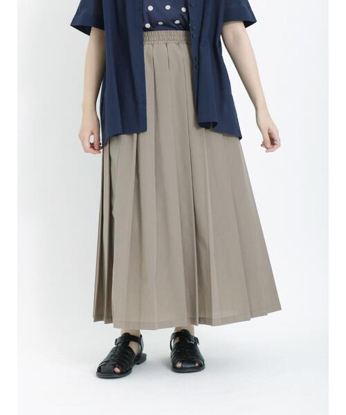 Samansa Mos2(サマンサ モスモス)の「柄アソートプリーツスカート(スカート・レディース・オフホワイト/レッド/グリーン/ベージュ/モカ・F)」の2枚目の写真