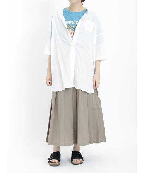 Samansa Mos2(サマンサ モスモス)の「柄アソートプリーツスカート(スカート・レディース・オフホワイト/レッド/グリーン/ベージュ/モカ・F)」の10枚目の写真