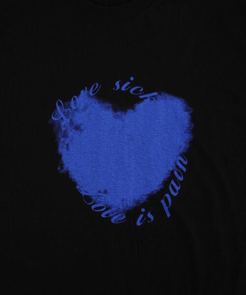 Figments（フィグメンツ）の「HeartビッグTシャツ（Tシャツ/カットソー・レディース・ブラック/スミクロ・FREE）」の22枚目の写真