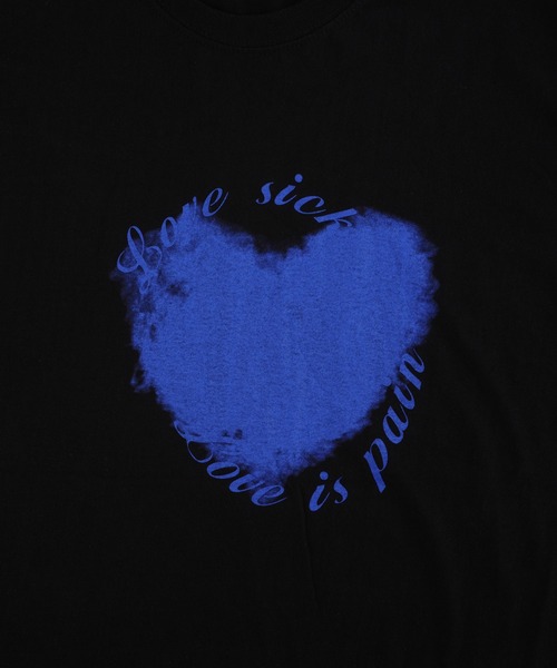 Figments（フィグメンツ）の「HeartビッグTシャツ（Tシャツ/カットソー・レディース・ブラック/スミクロ・FREE）」の10枚目の写真