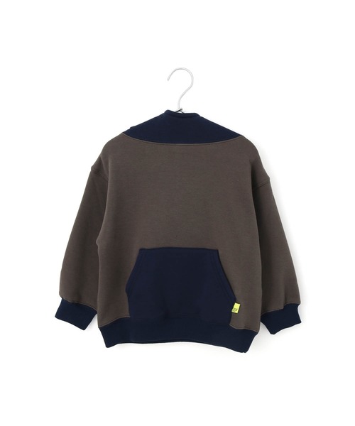 MAKE YOUR DAY(メイクユアデイ)の「ハイネック無地裏シャギートレーナー■80~140cm(スウェット・キッズ・グレー/カーキ/ワインレッド・130/120/90/100/140/110/80)」の2枚目の写真