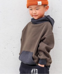 MAKE YOUR DAY | ハイネック無地裏シャギートレーナー■80～140cm(スウェット)