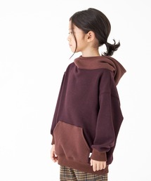 MAKE YOUR DAY | ハイネック無地裏シャギートレーナー■80~140cm(スウェット)