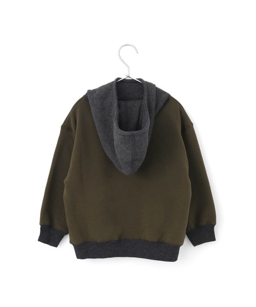 MAKE YOUR DAY(メイクユアデイ)の「ハイネック無地裏シャギートレーナー■80~140cm(スウェット・キッズ・グレー/カーキ/ワインレッド・130/120/90/100/140/110/80)」の8枚目の写真
