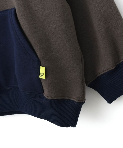 MAKE YOUR DAY(メイクユアデイ)の「ハイネック無地裏シャギートレーナー■80~140cm(スウェット・キッズ・グレー/カーキ/ワインレッド・130/120/90/100/140/110/80)」の13枚目の写真