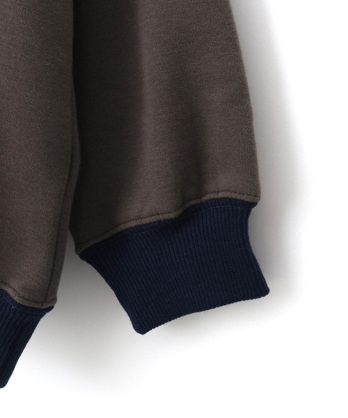 MAKE YOUR DAY(メイクユアデイ)の「ハイネック無地裏シャギートレーナー■80~140cm(スウェット・キッズ・グレー/カーキ/ワインレッド・130/120/90/100/140/110/80)」の14枚目の写真