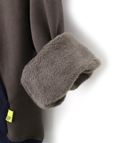 MAKE YOUR DAY(メイクユアデイ)の「ハイネック無地裏シャギートレーナー■80~140cm(スウェット・キッズ・グレー/カーキ/ワインレッド・130/120/90/100/140/110/80)」の15枚目の写真