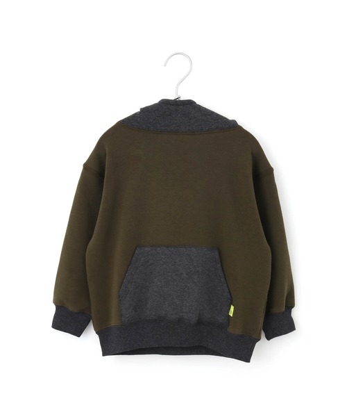 MAKE YOUR DAY(メイクユアデイ)の「ハイネック無地裏シャギートレーナー■80~140cm(スウェット・キッズ・グレー/カーキ/ワインレッド・130/120/90/100/140/110/80)」の21枚目の写真