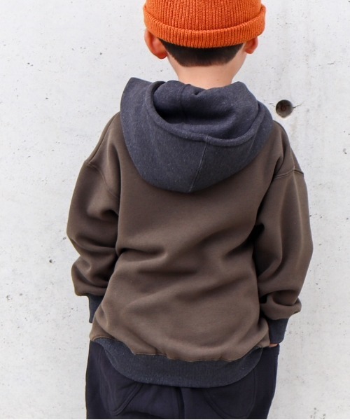 MAKE YOUR DAY(メイクユアデイ)の「ハイネック無地裏シャギートレーナー■80~140cm(スウェット・キッズ・グレー/カーキ/ワインレッド・130/120/90/100/140/110/80)」の17枚目の写真