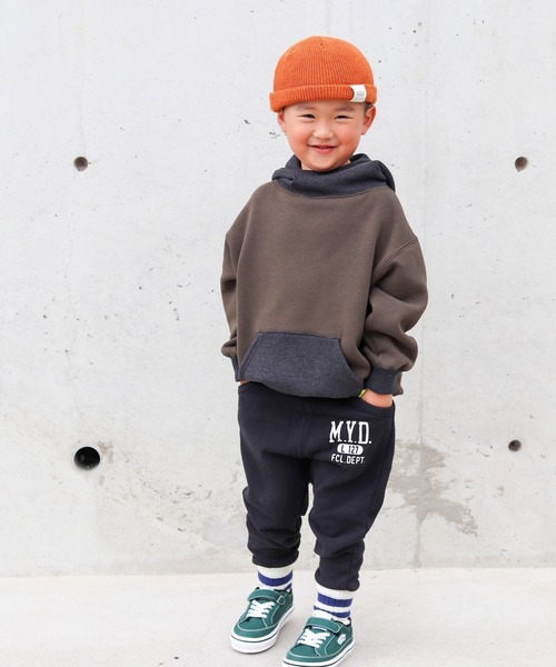 MAKE YOUR DAY(メイクユアデイ)の「ハイネック無地裏シャギートレーナー■80~140cm(スウェット・キッズ・グレー/カーキ/ワインレッド・130/120/90/100/140/110/80)」の19枚目の写真