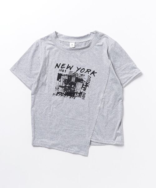 gossip!ロサンゼルス(ゴシップロサンゼルス)の「デザインショート丈 Tシャツ(Tシャツ/カットソー・レディース・ブラック/ホワイト/グレー・L/M)」の17枚目の写真