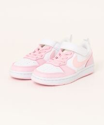 NIKE（ナイキ）の「NIKE ナイキ COURT BOROUGH LOW RECRAFT PS キッズスニーカー 子供靴 キッズシューズ(コートボロ―LOWリクラフトPS) DV5457 105 ホワイト/ピンクフォーム（スニーカー・キッズ）」