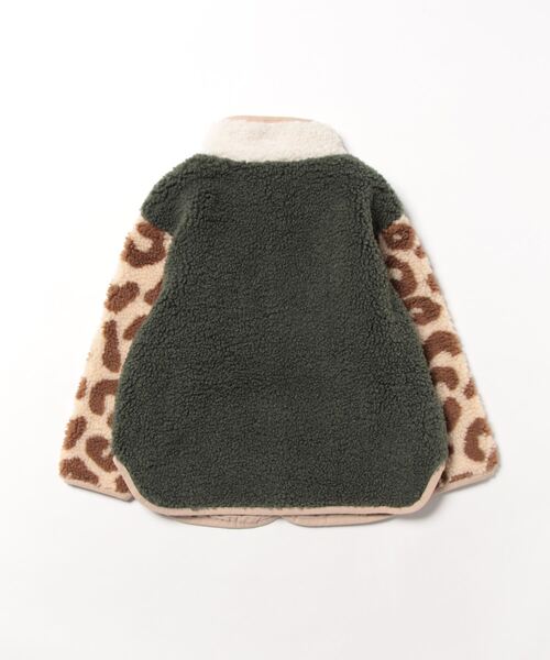 Wynken（ウィンケン）の「Wynken / ミックスカラー＆レオパードボアジャケット（ブルゾン・キッズ・マルチ・8Y/4Y/6Y）」の2枚目の写真