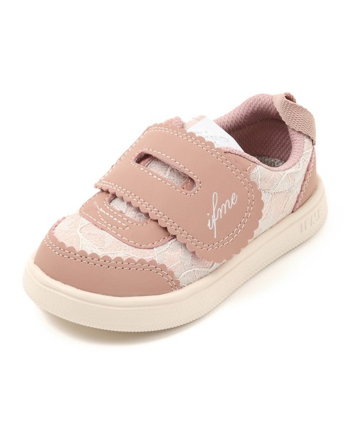 IFME（イフミー）の「KIDS｜ifme CALIN ラメレーススニーカー（スニーカー・キッズ・ベージュ/ピンク/グリーン・18.0cm/17.0cm/15.5cm/16.0cm/20.5cm/17.5cm/19.5cm/19.0cm/15.0cm/16.5cm/20.0cm/21.0cm/18.5cm）」の14枚目の写真