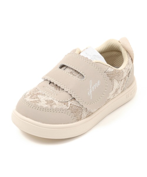 IFME（イフミー）の「KIDS｜ifme CALIN ラメレーススニーカー（スニーカー・キッズ・ベージュ/ピンク/グリーン・18.0cm/17.0cm/15.5cm/16.0cm/20.5cm/17.5cm/19.5cm/19.0cm/15.0cm/16.5cm/20.0cm/21.0cm/18.5cm）」の20枚目の写真