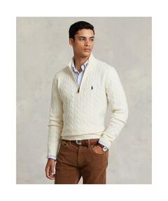 Polo Ralph Lauren ニット ケーブルニット コットン クォータージップ セーター（ニット