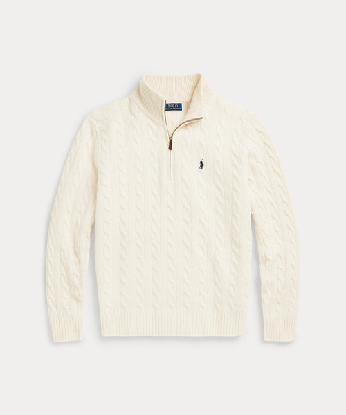 POLO RALPH LAUREN(ポロ ラルフ ローレン)の「ケーブルニット ウールカシミヤ セーター(ニット/セーター・メンズ・ナチュラル・M/XS/S/L/XXL/XL)」の4枚目の写真