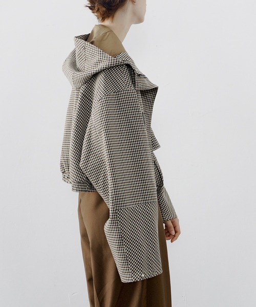 tageechita（タジチタ）の「【tageechita】チェック柄フード付き