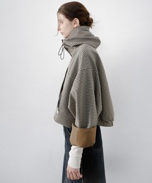 pikoチェック柄 フード付き マウンテンパーカー tageechita（タジチタ）の「【tageechita】チェック柄フード付き