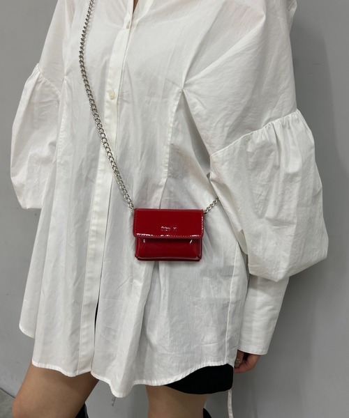 Six M（シックスエム）の「【SixM/シックスエム】ミニミニBAG（ショルダーバッグ・レディース・シルバー/ダークグリーン/レッド/オフホワイト/ブラック・FREE）」の19枚目の写真