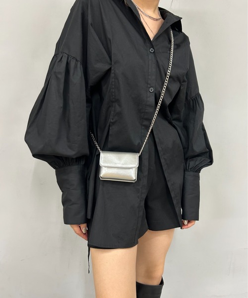 Six M（シックスエム）の「【SixM/シックスエム】ミニミニBAG（ショルダーバッグ・レディース・シルバー/ダークグリーン/レッド/オフホワイト/ブラック・FREE）」の21枚目の写真