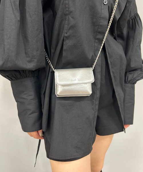 Six M（シックスエム）の「【SixM/シックスエム】ミニミニBAG（ショルダーバッグ・レディース・シルバー/ダークグリーン/レッド/オフホワイト/ブラック・FREE）」の15枚目の写真