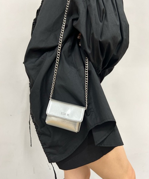 Six M（シックスエム）の「【SixM/シックスエム】ミニミニBAG（ショルダーバッグ・レディース・シルバー/ダークグリーン/レッド/オフホワイト/ブラック・FREE）」の13枚目の写真