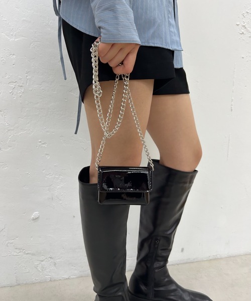 Six M（シックスエム）の「【SixM/シックスエム】ミニミニBAG（ショルダーバッグ・レディース・シルバー/ダークグリーン/レッド/オフホワイト/ブラック・FREE）」の18枚目の写真