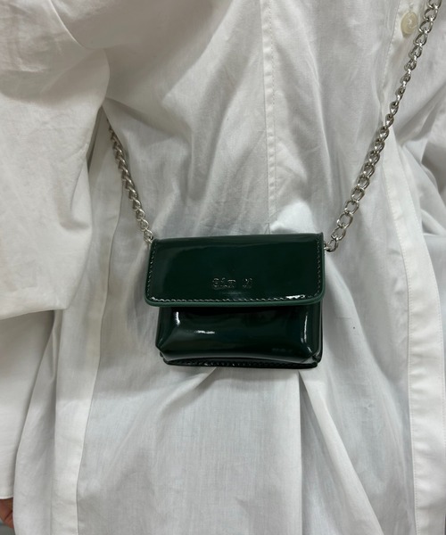 Six M（シックスエム）の「【SixM/シックスエム】ミニミニBAG（ショルダーバッグ・レディース・シルバー/ダークグリーン/レッド/オフホワイト/ブラック・FREE）」の12枚目の写真