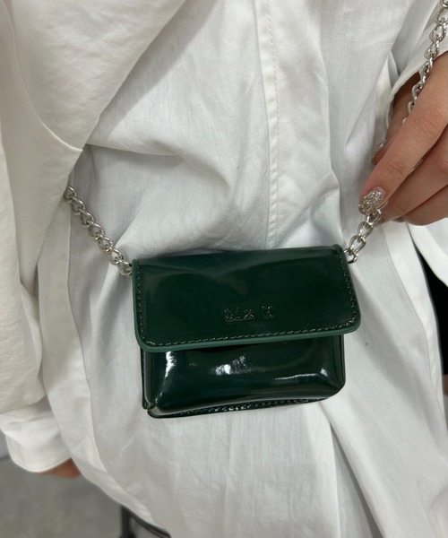 Six M（シックスエム）の「【SixM/シックスエム】ミニミニBAG（ショルダーバッグ・レディース・シルバー/ダークグリーン/レッド/オフホワイト/ブラック・FREE）」の20枚目の写真