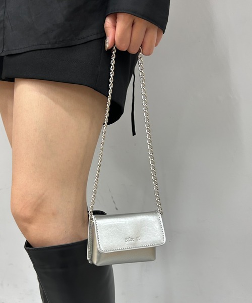 Six M（シックスエム）の「【SixM/シックスエム】ミニミニBAG（ショルダーバッグ・レディース・シルバー/ダークグリーン/レッド/オフホワイト/ブラック・FREE）」の17枚目の写真