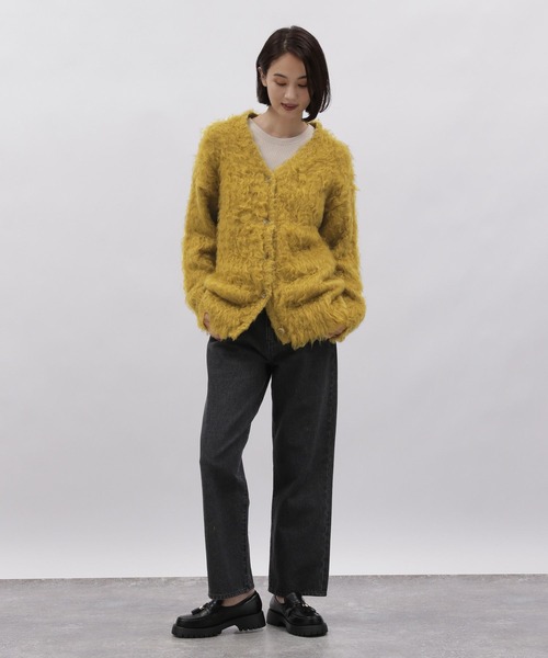 LAKOLE(ラコレ)の「3Gシャギーニットカーディガン / 981217(カーディガン/ボレロ・レディース・ライトベージュ/グレー/チャコールグレー/マスタード・SMALL/MEDIUM)」の12枚目の写真