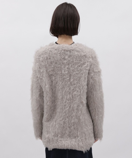LAKOLE(ラコレ)の「3Gシャギーニットカーディガン / 981217(カーディガン/ボレロ・レディース・ライトベージュ/グレー/チャコールグレー/マスタード・SMALL/MEDIUM)」の15枚目の写真