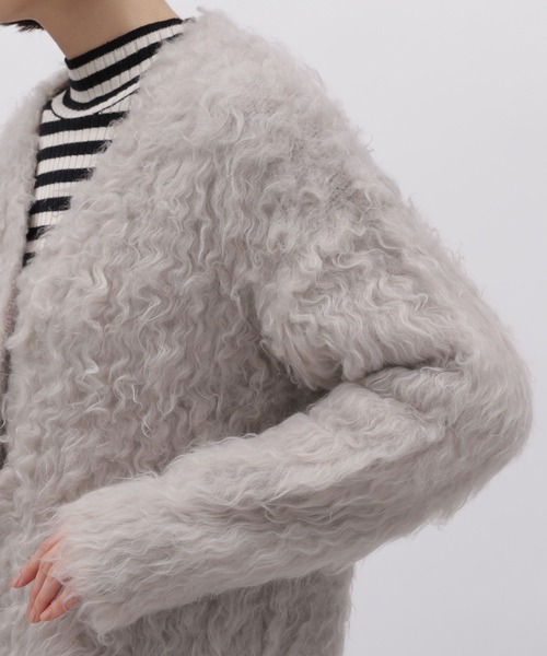 LAKOLE(ラコレ)の「3Gシャギーニットカーディガン / 981217(カーディガン/ボレロ・レディース・ライトベージュ/グレー/チャコールグレー/マスタード・SMALL/MEDIUM)」の18枚目の写真