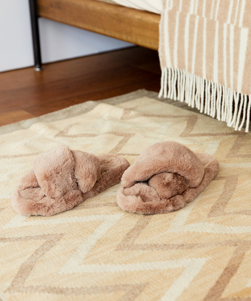 SLIPPER FUR フェイクファー スリッパ ルームシューズ（ルーム