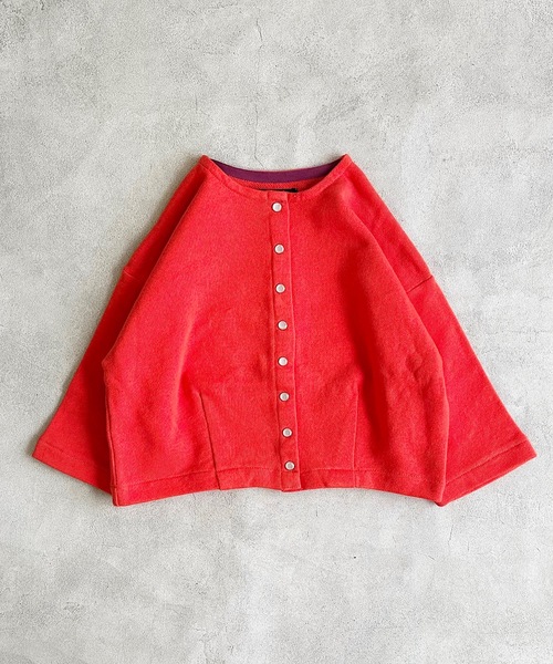 A BOND（アボンド）の「スナップボタンマルーンカーディガン（80～150cm）（カーディガン/ボレロ・キッズ・ライトブルー/レッド/イエロー/ブラック・90/100/110/120/80/130/95/140/150）」の4枚目の写真