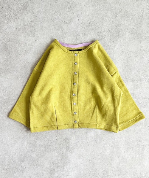 A BOND（アボンド）の「スナップボタンマルーンカーディガン（80～150cm）（カーディガン/ボレロ・キッズ・ライトブルー/レッド/イエロー/ブラック・90/100/110/120/80/130/95/140/150）」の3枚目の写真