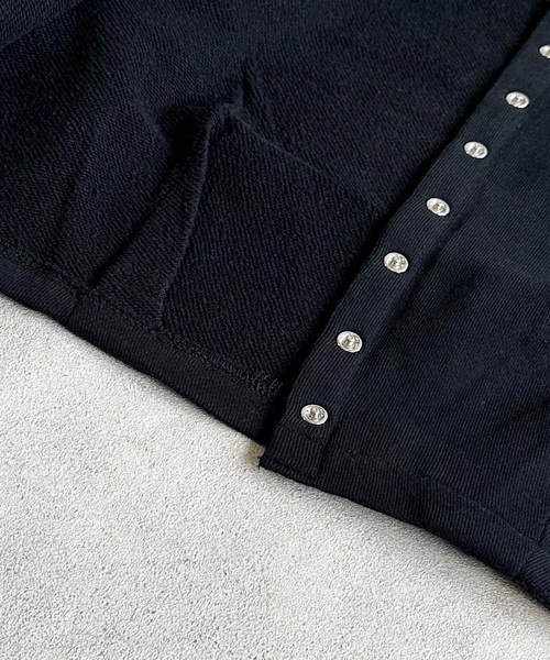 A BOND（アボンド）の「スナップボタンマルーンカーディガン（80～150cm）（カーディガン/ボレロ・キッズ・ライトブルー/レッド/イエロー/ブラック・90/100/110/120/80/130/95/140/150）」の7枚目の写真