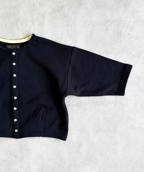 A BOND（アボンド）の「スナップボタンマルーンカーディガン（80～150cm）（カーディガン/ボレロ・キッズ・ライトブルー/レッド/イエロー/ブラック・90/100/110/120/80/130/95/140/150）」の5枚目の写真