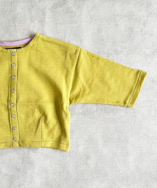 A BOND（アボンド）の「スナップボタンマルーンカーディガン（80～150cm）（カーディガン/ボレロ・キッズ・ライトブルー/レッド/イエロー/ブラック・90/100/110/120/80/130/95/140/150）」の10枚目の写真