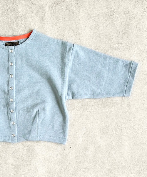 A BOND（アボンド）の「スナップボタンマルーンカーディガン（80～150cm）（カーディガン/ボレロ・キッズ・ライトブルー/レッド/イエロー/ブラック・90/100/110/120/80/130/95/140/150）」の8枚目の写真