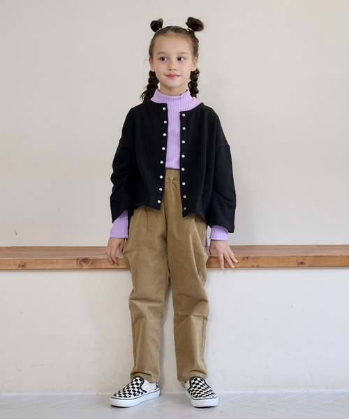 A BOND（アボンド）の「スナップボタンマルーンカーディガン（80～150cm）（カーディガン/ボレロ・キッズ・ライトブルー/レッド/イエロー/ブラック・90/100/110/120/80/130/95/140/150）」の17枚目の写真