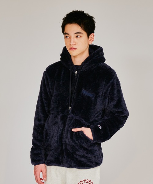 Champion(チャンピオン)の「【Champion/チャンピオン】メンズ ベーシック ジップフーデッドジャケット(その他アウター・メンズ・ダークグリーン/ブルー系その他/ブラック/チャコール/ベージュ/ネイビー/ブラウン・MEDIUM/X-LARGE/LARGE)」の6枚目の写真