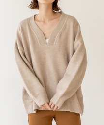 VitaFelice | ディープVネックニットプルオーバー(ニット/セーター)