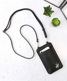 CORPUS　SELECT（コーパストーキョー）の「【BEVERLY HILLS POLO CLUB/ビバリーヒルズポロクラブ】ワンポイントポニー ショルダーストラップ付 スマホケース（スマホケース/カバー）」