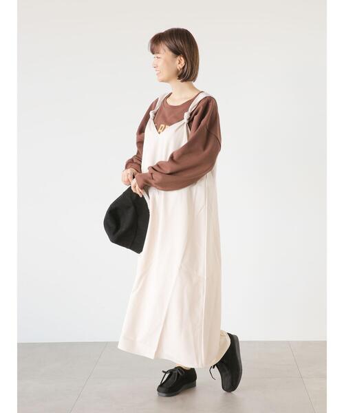 Lugnoncure(ルノンキュール)の「ノットキャミワンピース(ワンピース・レディース・ブラック/ベージュ/カーキ・F)」の9枚目の写真